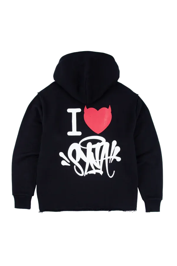 I HEART SYNA HOODY – GREY - Syna World