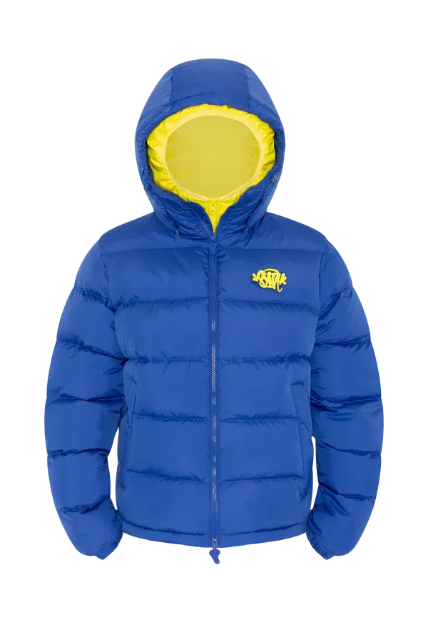 SYNA DOUBLE PUFFER JACKET NAVY / YELLOW - Syna World