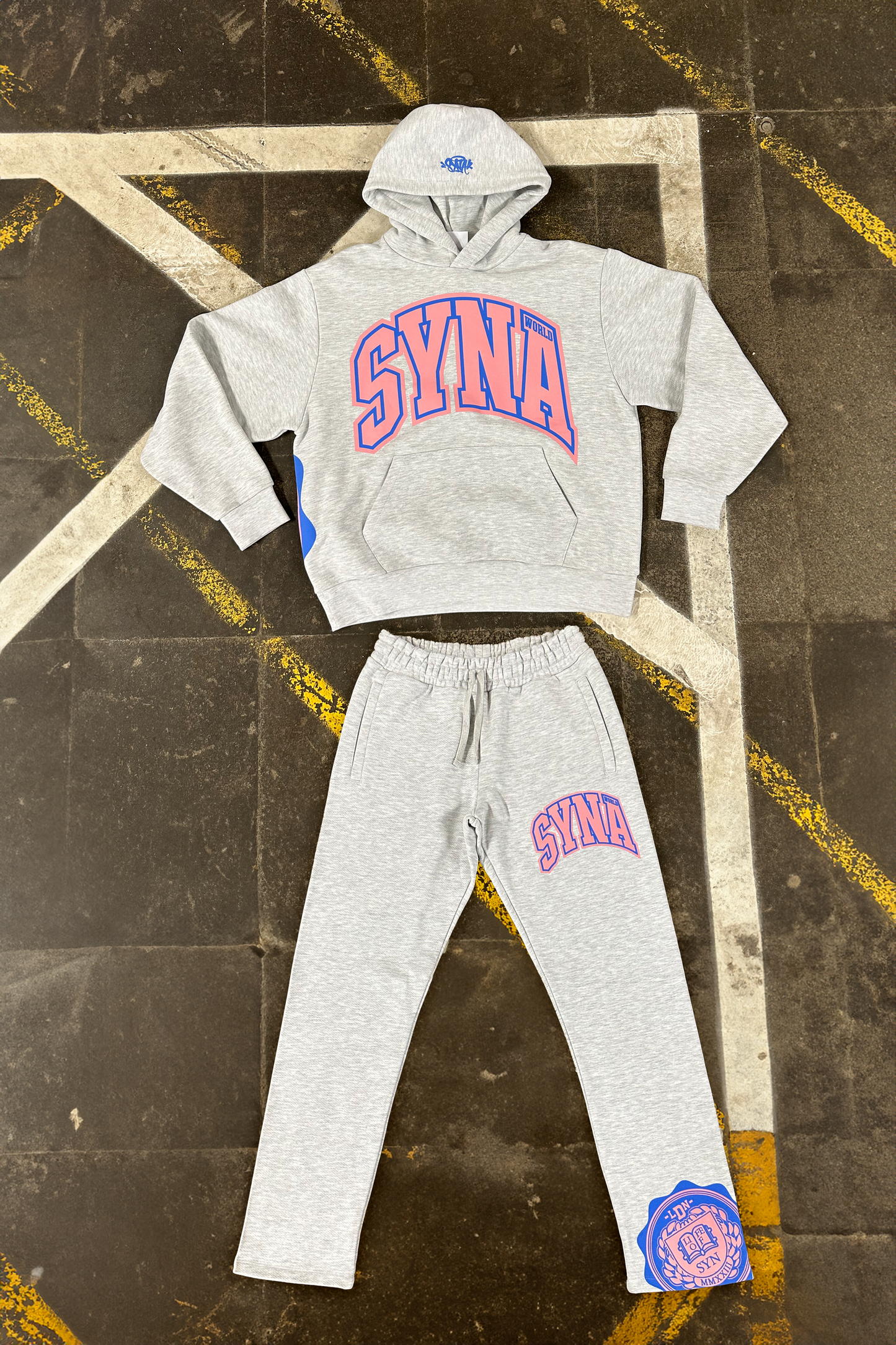 COLLEGE TRACKSUIT – GREY - Syna World