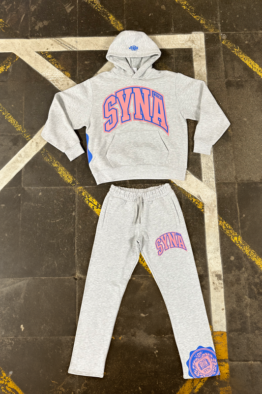 COLLEGE TRACKSUIT – GREY - Syna World