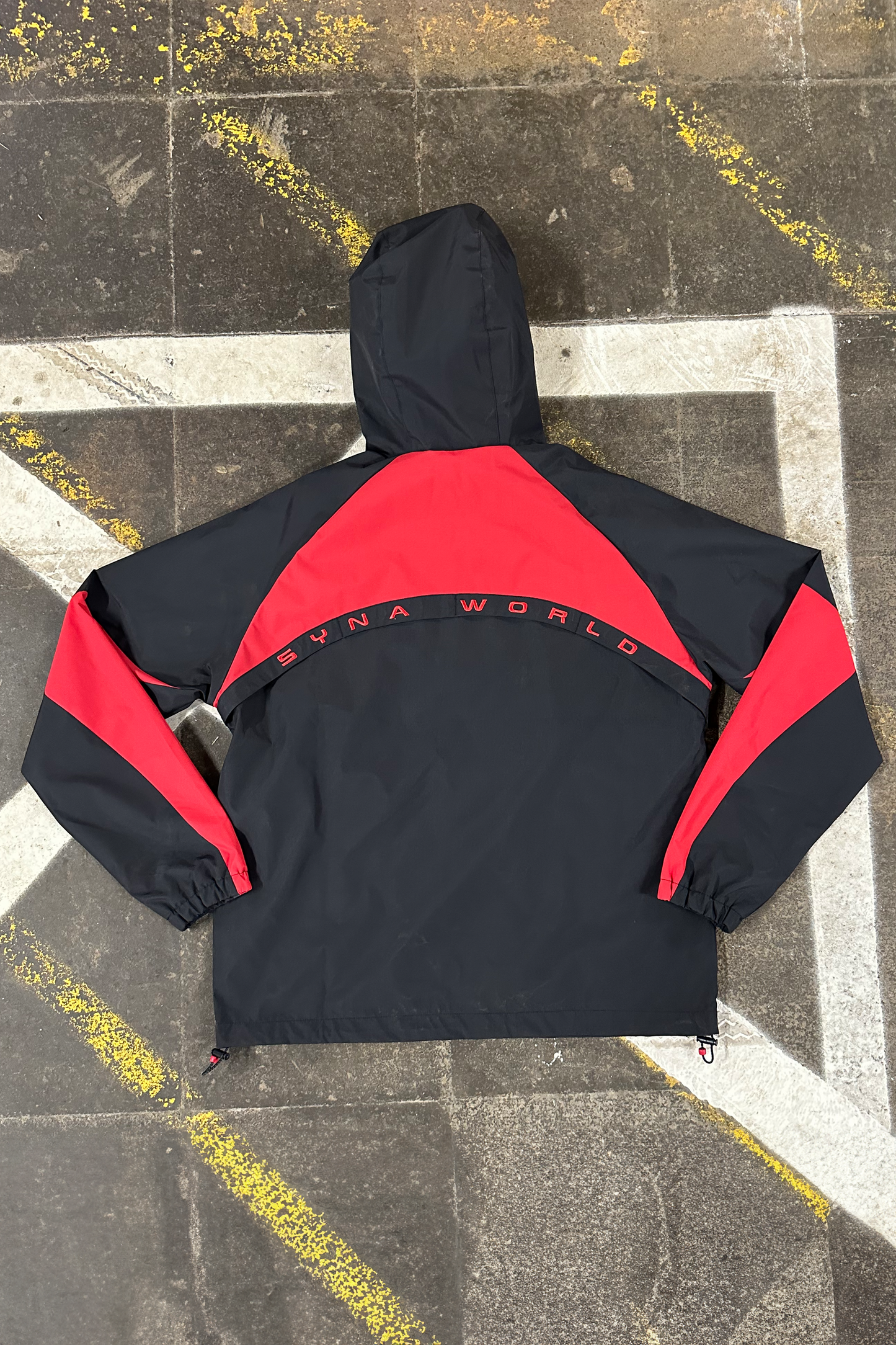 VORTEX WOVEN JACKET – BLACK/RED - Syna World