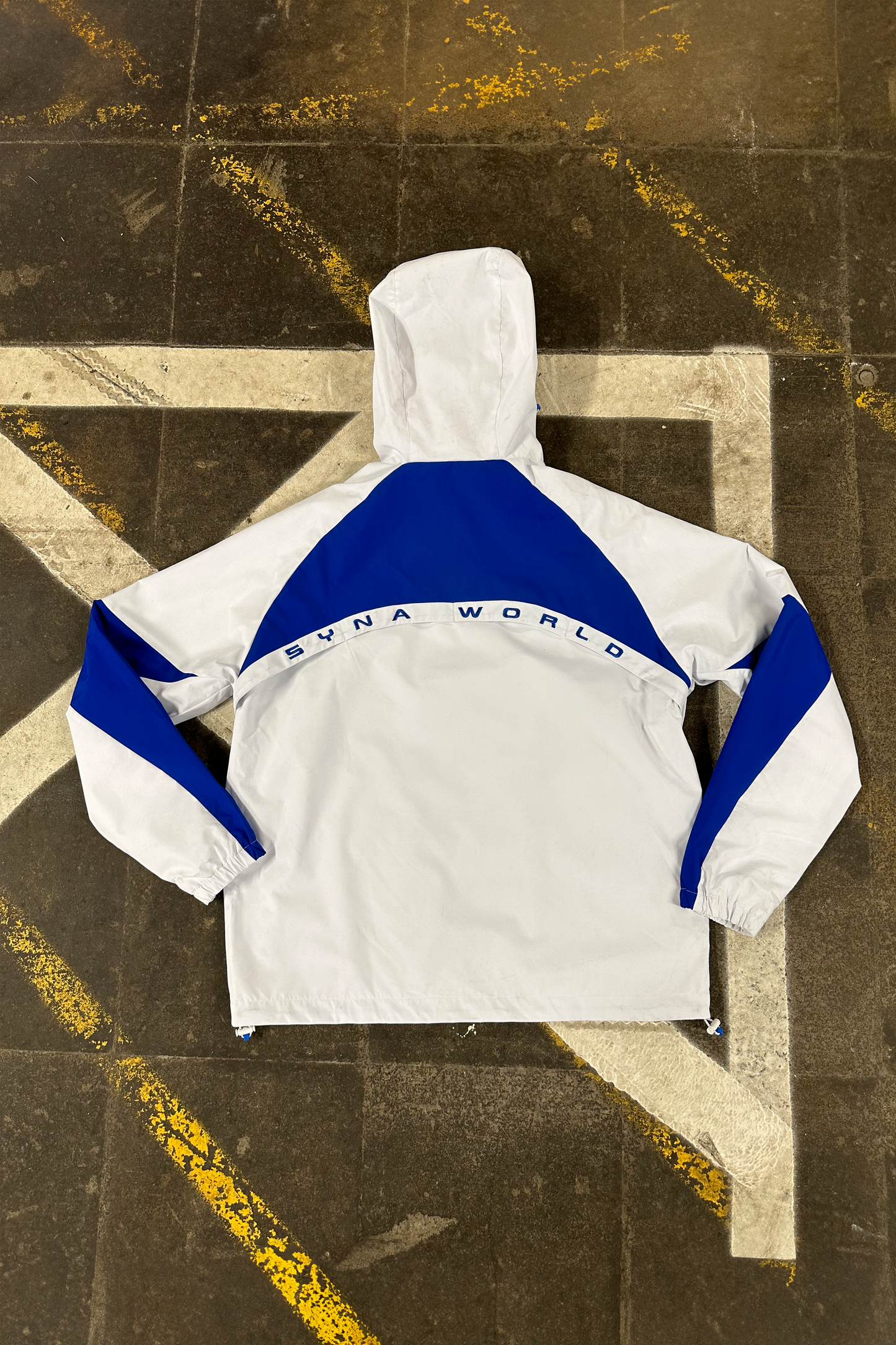 VORTEX WOVEN JACKET – WHITE/BLUE - Syna World
