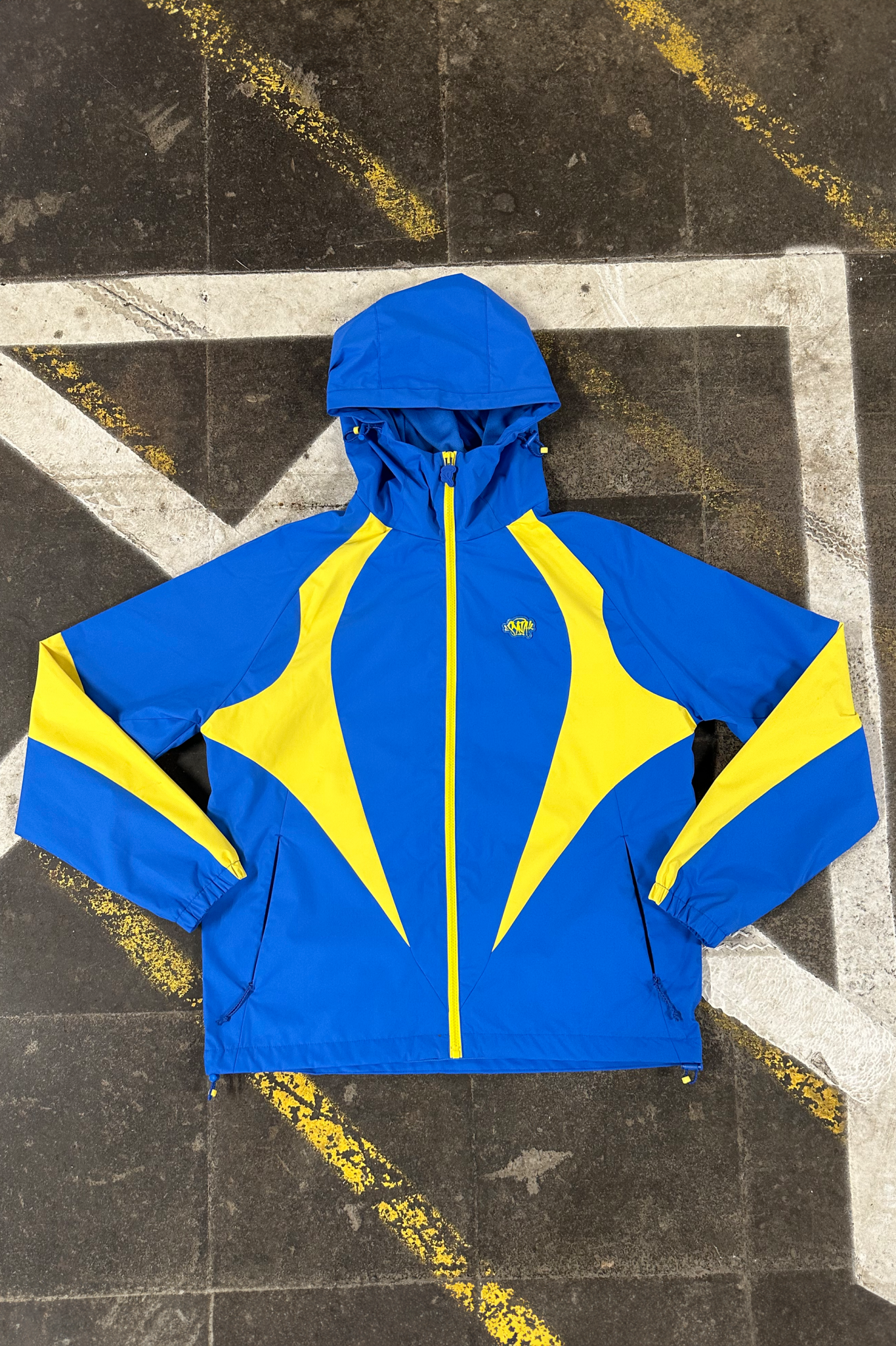 VORTEX WOVEN SHORT TRACKSUIT – BLUE/YELLOW - Syna World