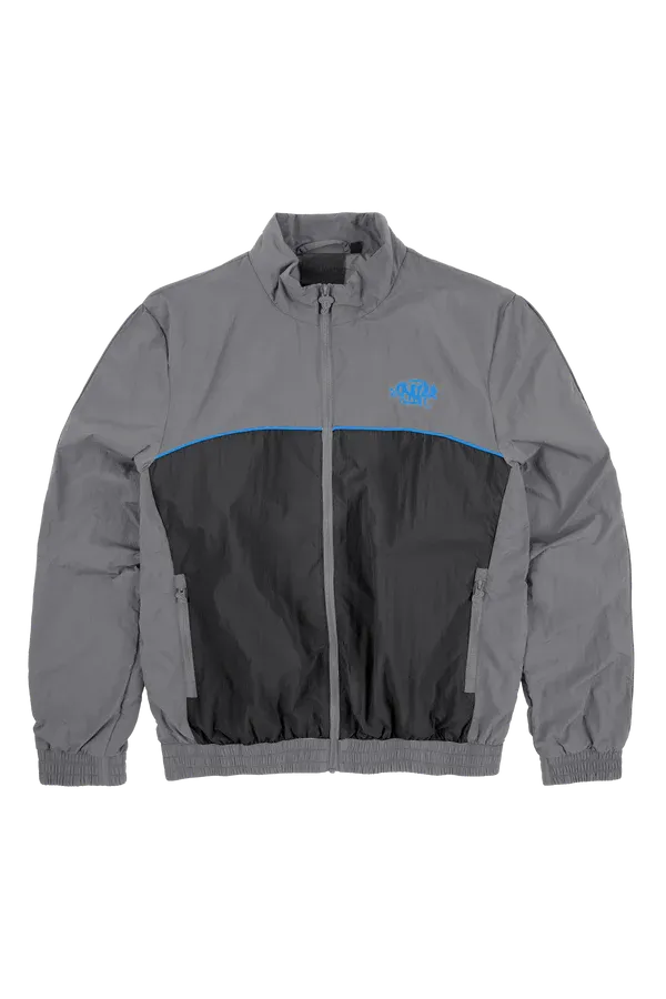 TEAM SYNA PIPE TRACK JACKET GREY/BLACK/COBALT - Syna World