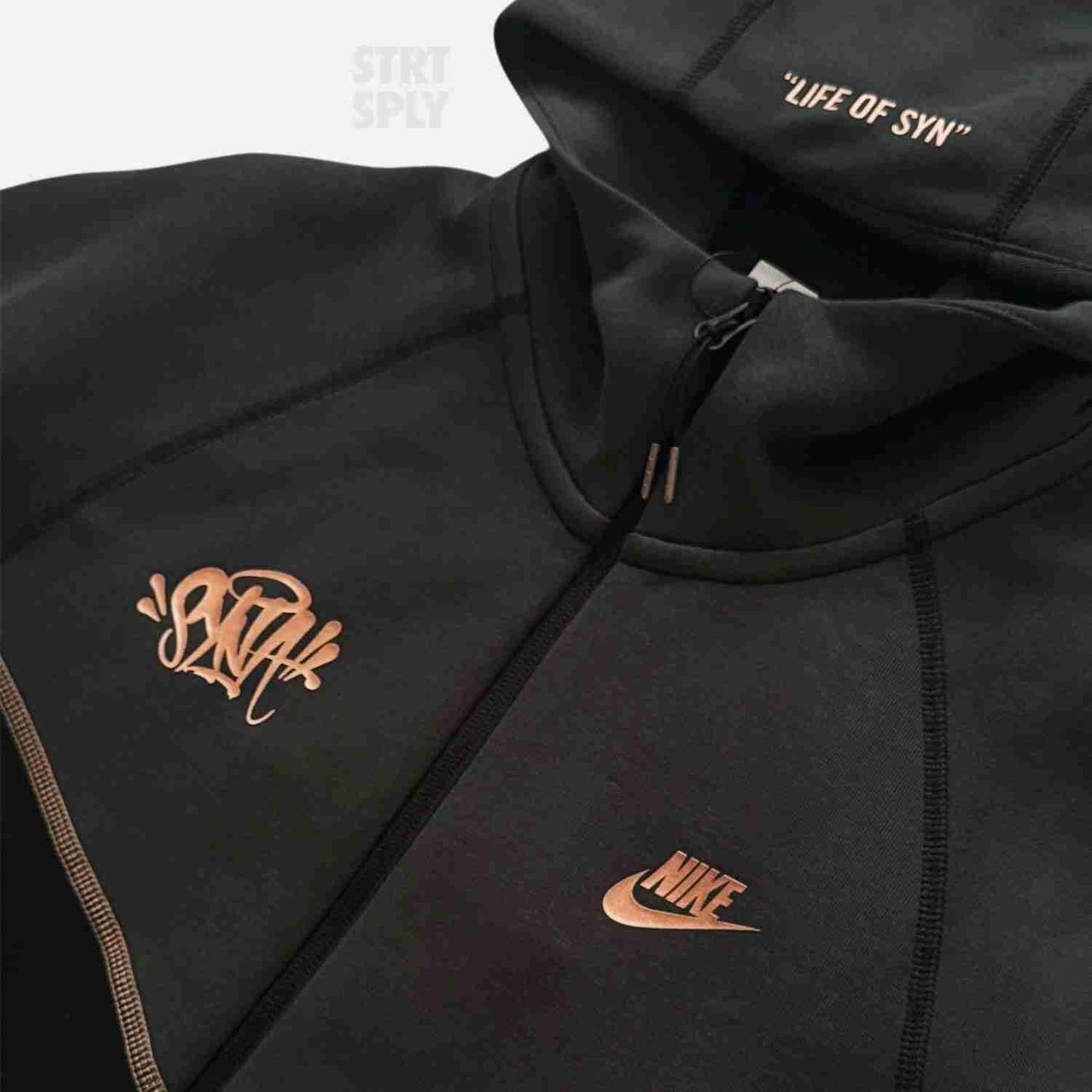 Nike x Syna World Tech Fleece Tracksuit – Black / Bronze - Syna World