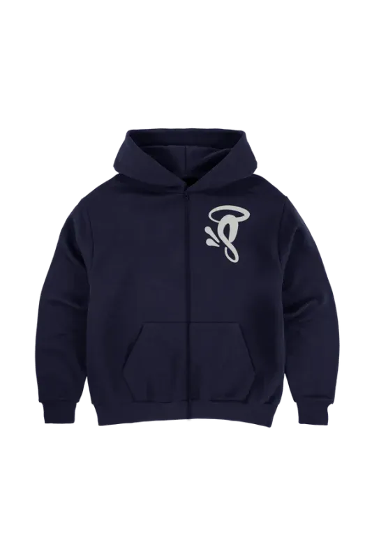 SYNA VOID ZIP HOODY NAVY - Syna World