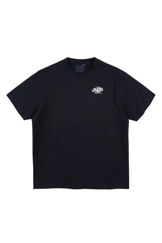 SYNA CORE EMBROIDERED T-SHIRT BLACK/WHITE - Syna World
