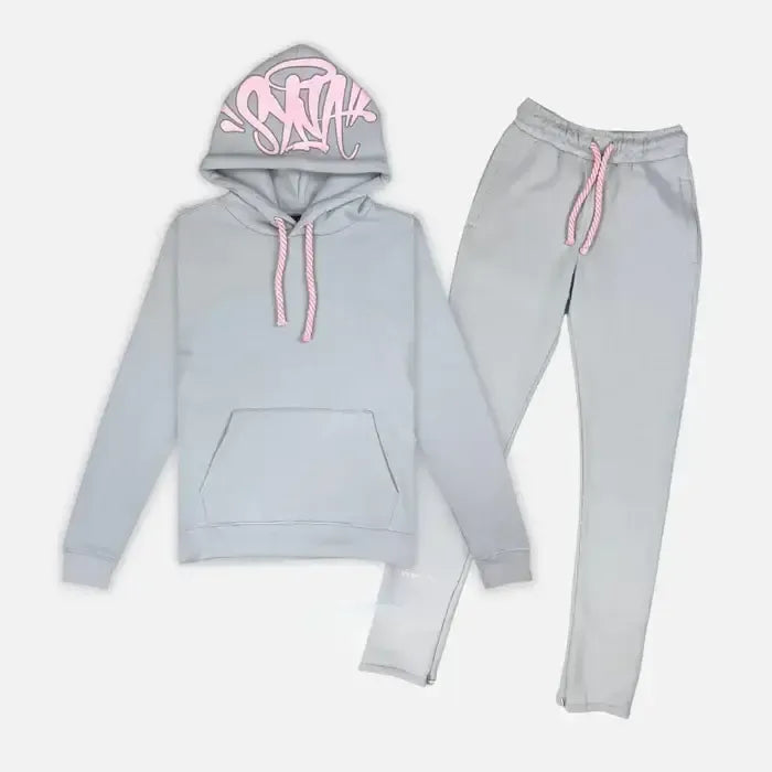 Synaworld ‘Syna Logo’ Tracksuit Grey / Pink - Syna World