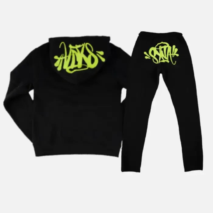 Synaworld ‘Syna Logo’ Tracksuit Black/Green - Syna World