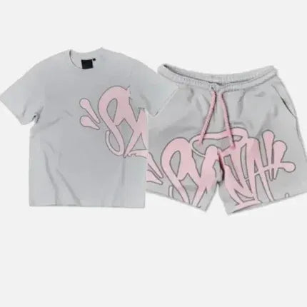 Synaworld Syna Logo Twinset Grey/Pink - Syna World