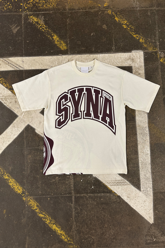 COLLEGE TEE – OFF WHITE - Syna World